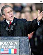 George W. Bush la București